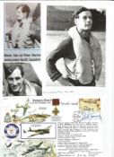 WW2 BOB fighter pilot Peter Townsend 85 sqn, Z Wrobleski 302 sqn signed 50th ann BOB cover with