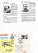 WW2 BOB fighter pilots Frank Usmar 41 sqn, Norman Hancock 65 sqn signature pieces with biography