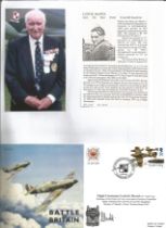 WW2 BOB fighter pilot Ludwik Martell 54 sqn signed Battle of Britain cover 1998with biography