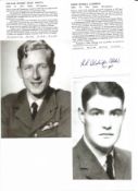 WW2 BOB fighter pilots William Whitty 607 sqn, Keith Aldridge 501 sqn signature pieces with
