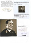 WW2 BOB fighter pilot Patrick Chilton 804 sqn, Gordon Gould 235 sqn signature piece with biography