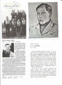 WW2 BOB fighter pilot Edgar Ryder 41 sqn signature piece with biography details fixed to A4 page.