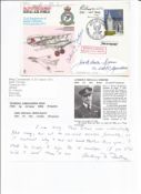 WW2 BOB fighter pilot John Unwin-Mann 238 sqn, Raymond Moss 29 sqn, Anthony Forster 151 sqn signed