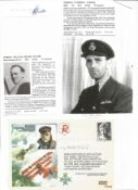 WW2 BOB fighter pilot Thomas Parker 79 sqn signature piece, Robert Walsh 111 sqn signed cover with