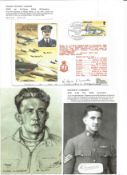 WW2 BOB fighter pilot Edgar Lawler 604 sqn signed cover, Matthew Cameron 66 sqn signature piece with