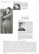 WW2 BOB fighter pilots Emil Foit 310sqn, Harry Cook 266 sqn signature pieces with biography