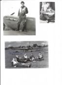 WW2 BOB fighter pilot Peter Brothers 32 sqn, Alan Eckford 242 sqn signed photo with biography