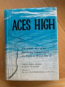 WW2 Aces High hardback book with over 280 Fighter aces autographs spread throughout. Many signed