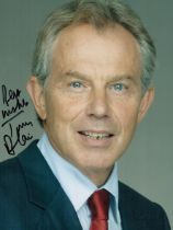 Tony Blair signed 8x6 inch colour photo. Good condition. All autographs are genuine hand signed