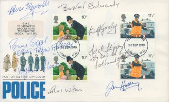 Great Train Robbery multi signed Police Post Office commemorative cover signatures include Ronnie
