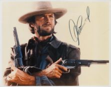 Clint Eastwood signed 10x8 inch colour photo. Good condition. All autographs are genuine hand signed