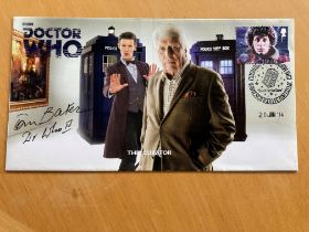 Dr Who Tom Baker signed 2014 Doctor Who cover, inscribed Dr Who IV. Good condition. All autographs