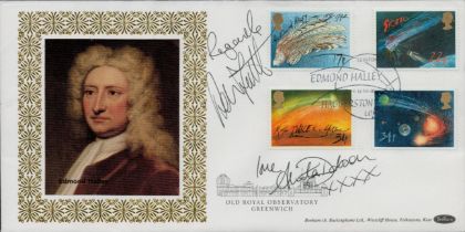 Multi signed Adam Faith. Anita Dobson FDC Benham. Old Royal Observatory Greenwich. Four Stamps