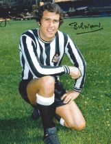Bobby Moncur signed 10x8 inch colour photo pictured during his playing days with Newcastle United.