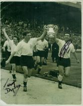 Terry Dyson and Bobby Smith signed Tottenham Hotspur 10x8 inch vintage black and white photo