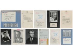 Collection of Assorted 4xsigned Black and White Photos signatures include Thomas Lawson McCall.