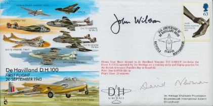 John Wilson and David Newman signed EJA2 cover. Good condition. All autographs are genuine hand