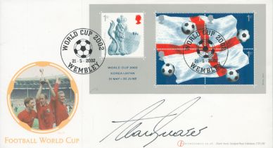 Alan Shearer signed World Cup 2002 Korea/Japan Internetstamps FDC PM World Cup 2002 21.5 2002