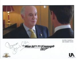 David Caulder signed James Bond The World is not Enough 10x8 inch colour promo photo. Good