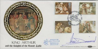 Max Diamond signed FDC Benham. King Arthur and the Knights of the Round Table. Four Stamps plus