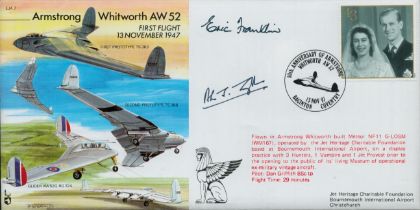 Alan Troughton and Eric Franklin signed EJA7 cover. Good condition. All autographs are genuine