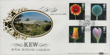 Richard Deverell signed FDC Benham. Director RBG KEW. Royal Botanic Gardens. Four Stamps plus Single