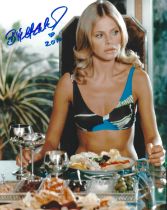 Britt Ekland signed 10x8 inch colour photo. Good condition. All autographs are genuine hand signed