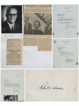 Collection of 3xTLS 1xAutograph page signed plus 1xBlack and White Photo signed. Kenneth Rush.