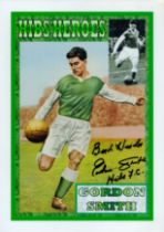 Gordon Smith signed 10x8 inch Hibs Heroes colour montage photo. Good condition. All autographs are