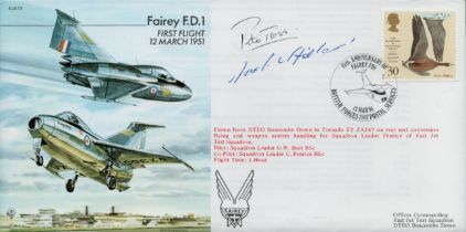 Peter Twiss and Jenner Hillard signed EJA13 cover. Good condition. All autographs are genuine hand