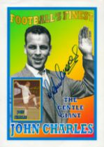 John Charles signed 10x8 inch Football's finest montage photo. Good condition. All autographs are