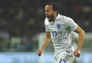 Andros Townsend signed 12x8 inch colour photo pictured in action for England. Good condition. All