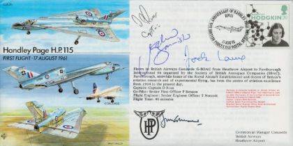 Jock Lowe, John Cochrane and Mike Bannister signed EJA25 cover. Good condition. All autographs are
