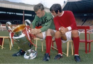 Autographed ALEX STEPNEY 12 x 8 photo : Col, depicting a wonderful image showing Man United