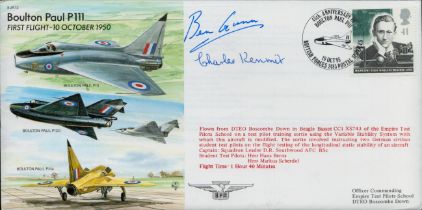 Ben Gunn and Charles Kenmir signed EJA12 cover. Good condition. All autographs are genuine hand