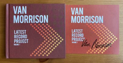 Van Morrison signed Latest Record Project CD insert card disc included. Good condition. All