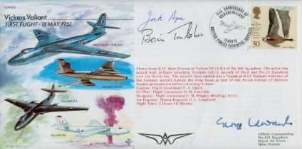 Brian Trubshaw, Jock Bryce and Robert Edwards signed EJA(S)2 cover. Good condition. All autographs