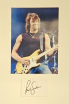 Richie Sambora signed on small piece signature display include Colour Photo 8x11 Inch Mounted