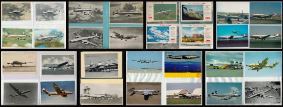 Aviation Postcards Collection of 160+ some of which are Limited Edition Housed in a Binder, good