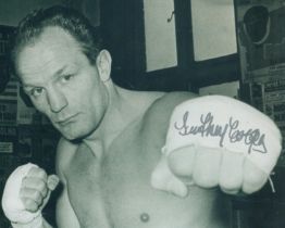 Henry Cooper signed 10x8 inch black and white vintage photo. Good condition. All autographs are
