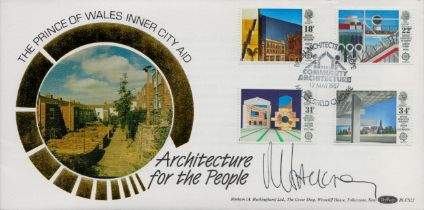 Dr. Roderick Hackney signed FDC Benham. The Prince of Wales Inner City AID. Architecture for the