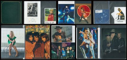 Music Signature Items Collection of 40+ Signed Items Housed in a Binder Signatures Include Whitney