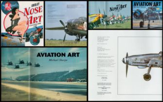 Aviation Art Publications Collection Includes Aircraft Nose Art - 80 Years of Aviation Artwork by