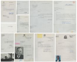 Collection of Assorted 8 x TLS signatures Includes David H. Coore Minister of Foreign Affairs and