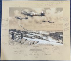 WWII Richard Taylor Signed Limited Edition Print Titled Winter Combat by Richard Taylor, Multi-