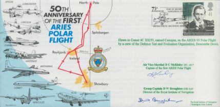 RAF. AVM D.C. McKinley and Grp Cptn D.W. Broughton Signed 50th Anniversary of the First Aries