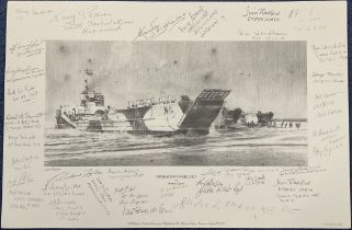 WWII Richard Taylor Signed Limited Edition Print Titled Operation Overlord by Richard Taylor,