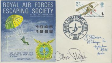 Oliver Philpot signed RAF escaping society cover. =Good condition. All autographs come with a