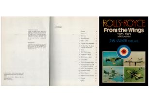 Rolls-Royce From the Wings 1925-1971 Hardback Book by RW Harker OBE. Published in 1978. 165 pages.