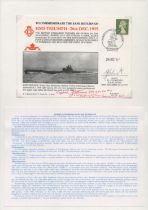 WW2. SJ Clements DSM Signed To Commemorate the Safe Return of HMS Triumph 26th Dec 1939 FDC. British